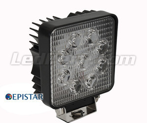 LED-arbetsljus Fyrkant 27W för 4X4 - Lastbil - Traktor