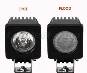 LED-extraljus CREE Fyrkant 10W för Motorcykel - Skoter - Fyrhjuling Spot VS Flood
