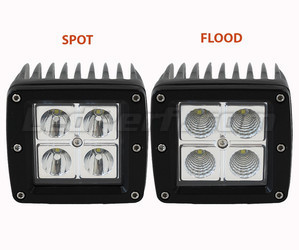 LED-extraljus CREE Fyrkant 16W för Motorcykel - Skoter - Fyrhjuling Spot VS Flood