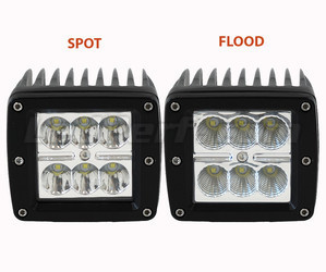 LED-extraljus Fyrkant 24W CREE för 4X4 - Fyrhjuling - SSV Spot VS Flood