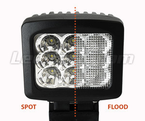 LED-extraljus Fyrkant 90W CREE för 4X4 - Fyrhjuling - SSV Spot VS Flood