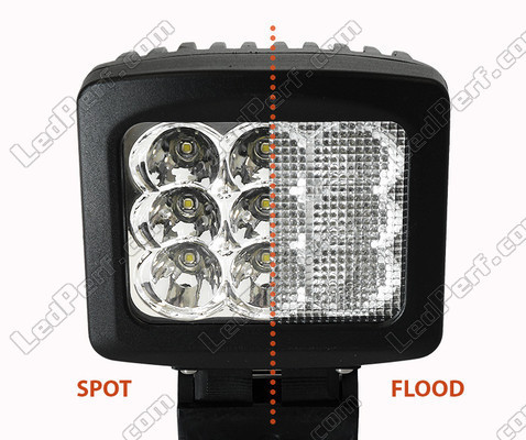 LED-extraljus Fyrkant 90W CREE för 4X4 - Fyrhjuling - SSV Spot VS Flood