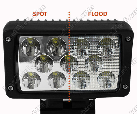 LED-extraljus Rektangulär 33W för 4X4 - Fyrhjuling - SSV Spot VS Flood