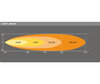 Diagram av ljusstrålen Spot Osram LEDriving® för LED-bar LIGHTBAR VX250-SP