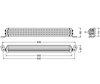 Diagram över Mått LED-bar Osram LEDriving® LIGHTBAR VX500-CB