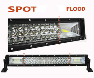 LED-bar böjd Combo 120W 9600 Lumens 512 mm Spot VS Flood