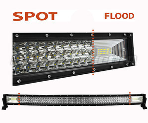 LED-bar böjd Combo 240W 19400 Lumens 1022 mm Spot VS Flood