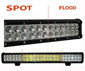 LED-bar CREE Dubbelrad 144W 10100 Lumens för 4X4 - lastbil - traktor Spot VS Flood