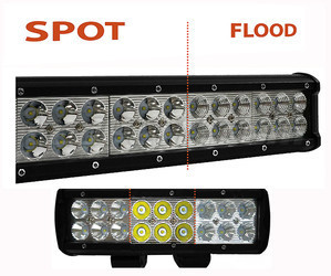 LED-bar CREE Dubbelrad 54W 3800 Lumens för 4X4 - Fyrhjuling - SSV Spot VS Flood