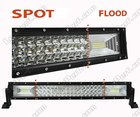 LED-bar böjd Combo 120W 9600 Lumens 512 mm Spot VS Flood