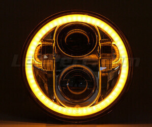 Förkromad Full LED-optik motorcykel för rund strålkastare 5.75 tum - Typ 4