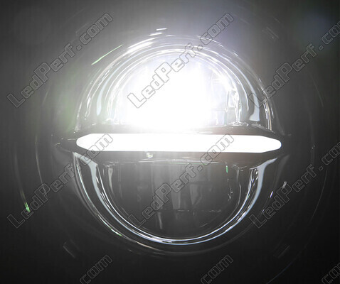 Förkromad Full LED-optik motorcykel för rund strålkastare 5.75 tum - Typ 5