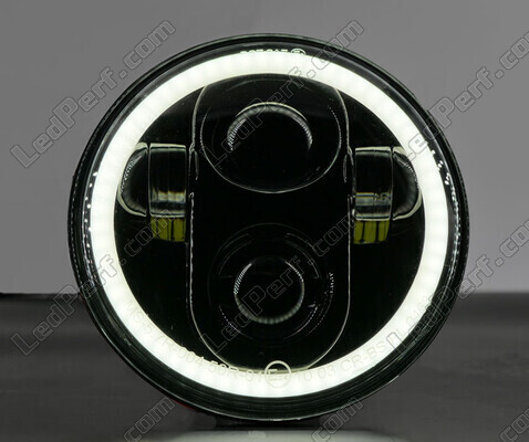 Svart Full LED-optik motorcykel för rund strålkastare 5.75 tum - Typ 4