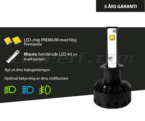LED H1 LED-lampor med Hög Effekt LED-Kit Hög Prestanda H1 Tuning