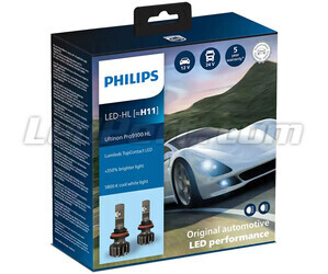 LED-lampor Kit H11 PHILIPS Ultinon Pro9100 +350% 5800K- LUM11362U91X2