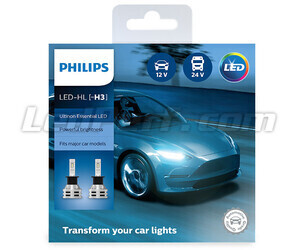 H3 LED-lampor Kit PHILIPS Ultinon Essential LED - 11336UE2X2