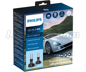 LED-lampor Kit H3 PHILIPS Ultinon Pro9100 +350% 5800K- LUM11336U91X2