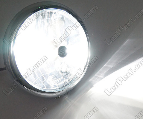 H4 LED-lampa motorcykel justerbar - Ren Vit belysning