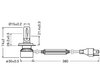 Diagram av Mått av LED-lampor H4 Osram LEDriving® XTR 6000K - 64193DWXTR
