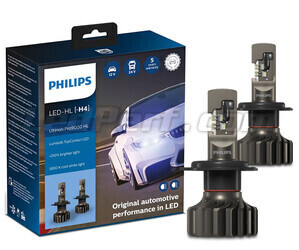 LED-lampor Kit H4 PHILIPS Ultinon Pro9000 +250% 5800K- 11342U90CWX2