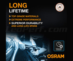 Livslängd för LED-lampor H4 Osram LEDriving® XTR 6000K - 64193DWXTR
