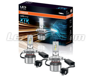 Paket och 2 LED-lampor H4 Osram LEDriving® XTR 6000K - 64193DWXTR
