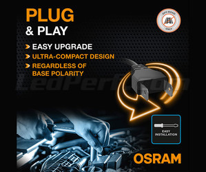Plug and play-anslutning av LED-lampor H4 Osram LEDriving® XTR 6000K - 64193DWXTR