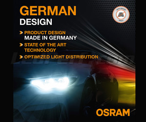 Tysk design av H4 LED-lamporna Osram LEDriving® XTR 6000K - 64193DWXTR
