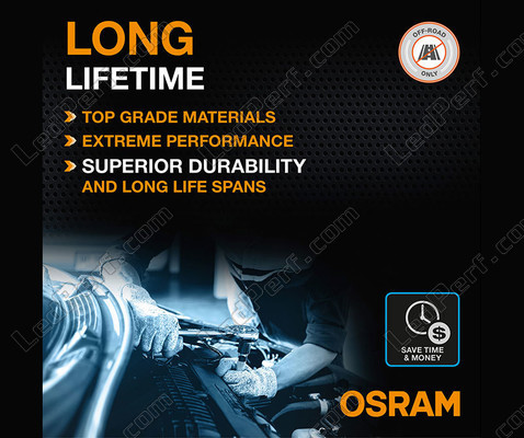 Livslängd för LED-lampor H4 Osram LEDriving® XTR 6000K - 64193DWXTR
