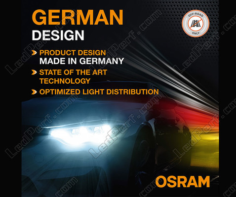 Tysk design av H4 LED-lamporna Osram LEDriving® XTR 6000K - 64193DWXTR