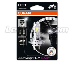 Förpackning framifrån av motorcykellampor H7 LED Osram Easy
