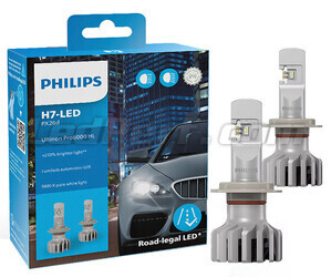 Kit LED-lampor H7 Philips ULTINON Pro6000 Godkända - 11972U6000X2