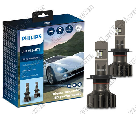 LED-lampor Kit H7 PHILIPS Ultinon Pro9100 +350% 5800K- LUM11972U91X2