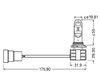 Kit med Mått LED-lampor HB4 9006 Osram LEDriving Gen2 - 9736CW