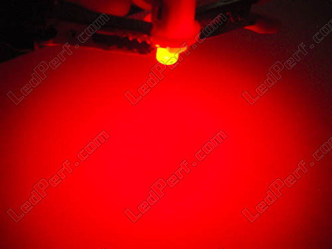 LED på hållare röd T5 w1.2w