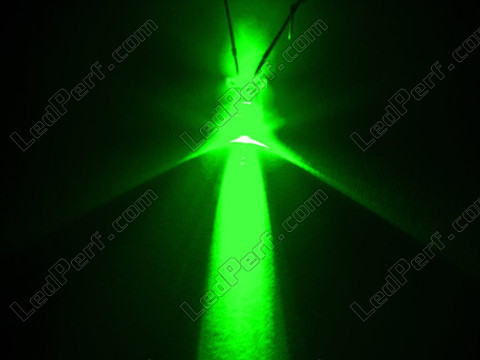 LED 3 mm grön bil