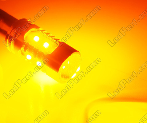LED-lampa H21W Orange LED-lampor i detalj H21W HY21W Sockel BAY9S 12V