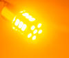 LED-lampa blinkers RY10W BAU15S med 21 LED-chips orange