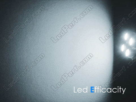 LED-lampa BA9S T4W Efficacity vit xenon Effekt