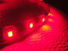 Vattentät röd LED-remsa 30cm