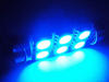 LED-Spollampa takbelysning, bagageutrymme, handskfack, skyltbelysning blå 39 mm C5W
