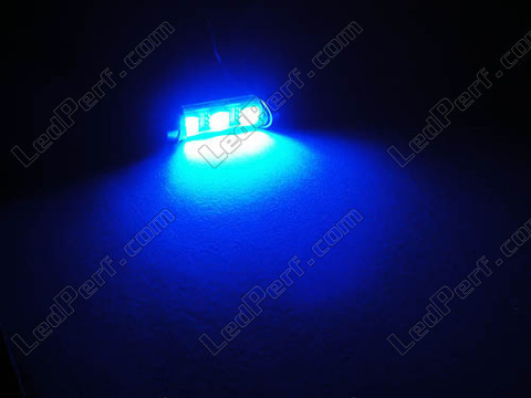 LED-Spollampa takbelysning, bagageutrymme, handskfack, skyltbelysning blå 37mm - C5W