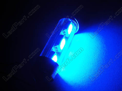 LED-Spollampa takbelysning, bagageutrymme, handskfack, skyltbelysning blå 39 mm - C7W