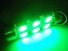 LED-Spollampa takbelysning, bagageutrymme, handskfack, skyltbelysning grön 39 mm C5W