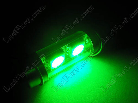 LED-Spollampa takbelysning, bagageutrymme, handskfack, skyltbelysning grön 31mm - C3W