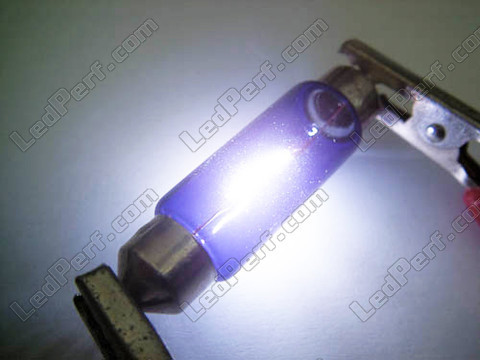 lampa 37mm C5W Halogen Blue vision Xenon effekt LED