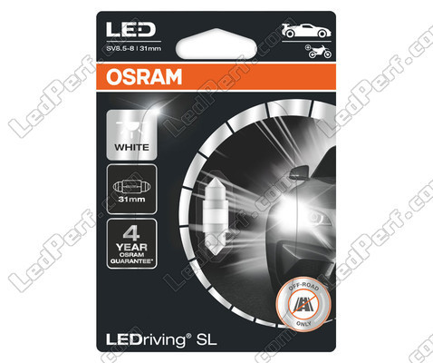 LED-spollampa Osram LEDriving SL 31mm - C3W - Vit 6000K