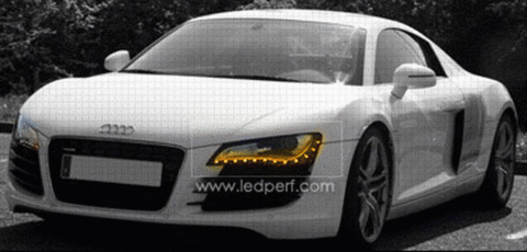 LED-remsa orange flexibel och vattentät 30cm blinkande typ Audi R8