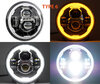 Typ 6 LED-strålkastare för Kawasaki ER-5 - motorcykel rund godkänd optik