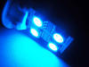 LED T10 W5W Rotation med sidobelysning Blå